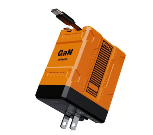 2-in-1 GaN Trysoviren 3.0  Charger with Retractable Cables