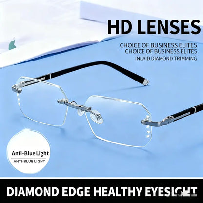 🏆🏆HD Blue Light Filtering Reading Glasses, Premium Anti-Blue Light Lenses
