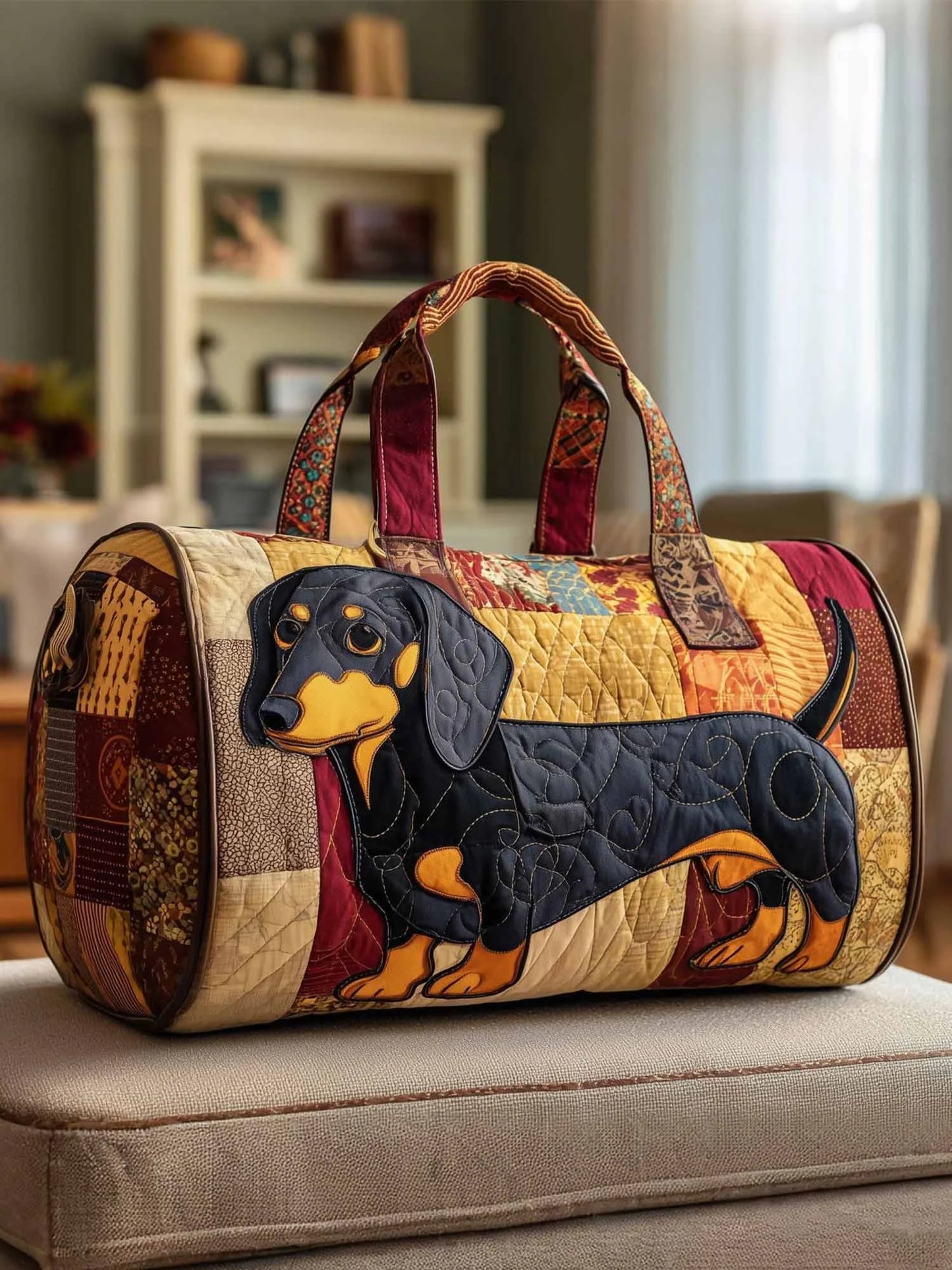 Dachshund Quilted Travel Bag