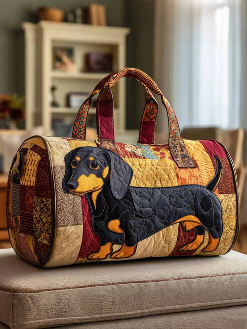 Dachshund Quilted Travel Bag