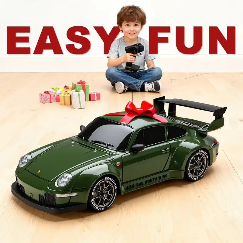1:24 Scale 4WD Remote Control Car For 3-15,RC Drift Car with LED