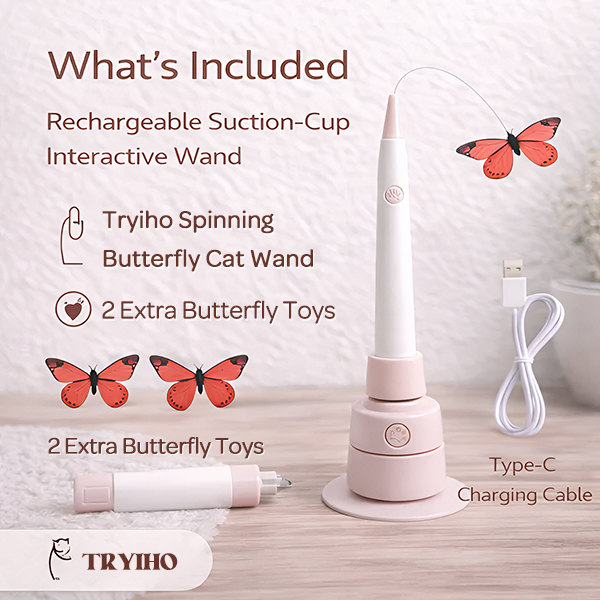 Smart Butterfly Cat Toy — Automatic Teaser for Active Cats 🐾