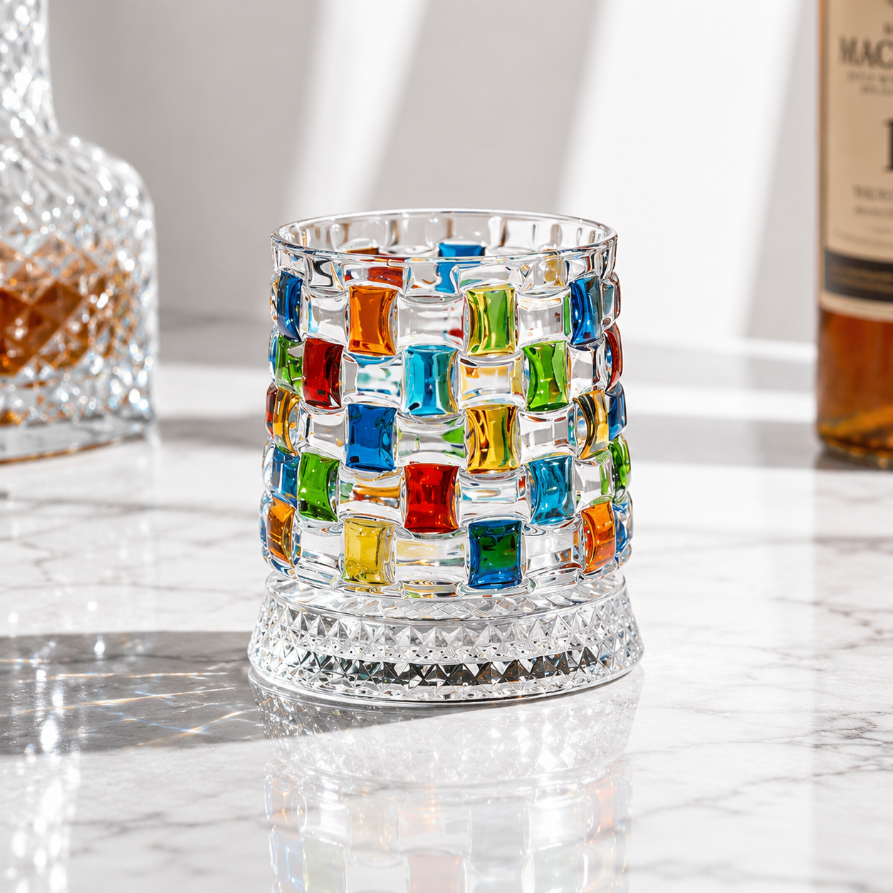 Rotating Whiskey Glass