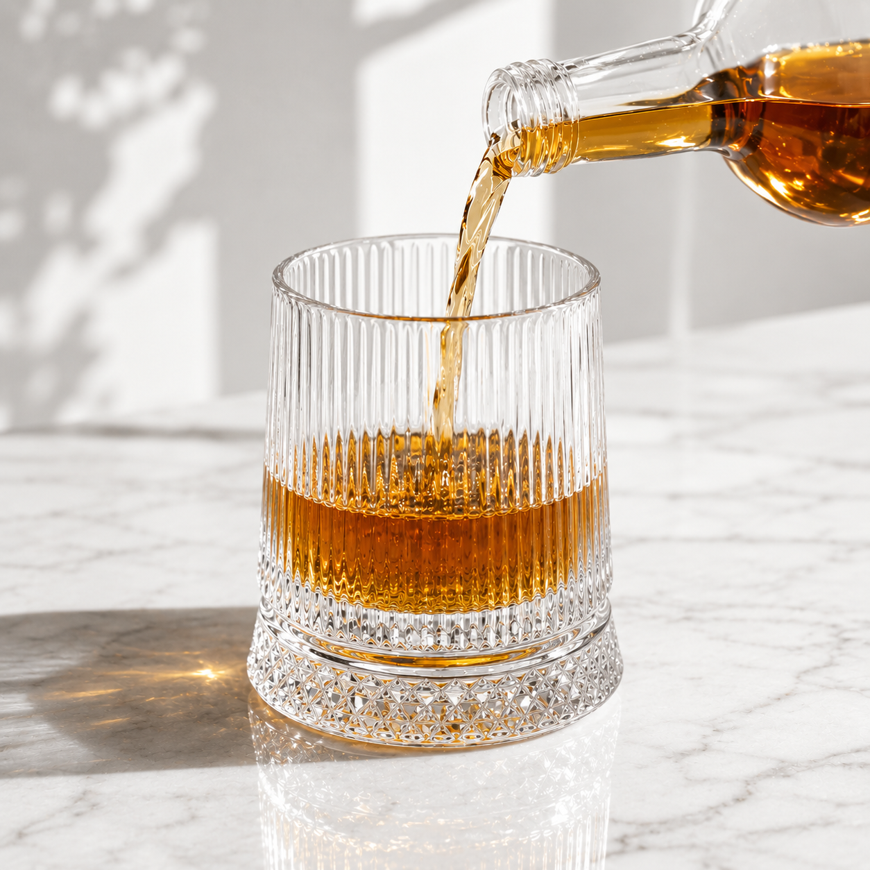 Rotating Whiskey Glass