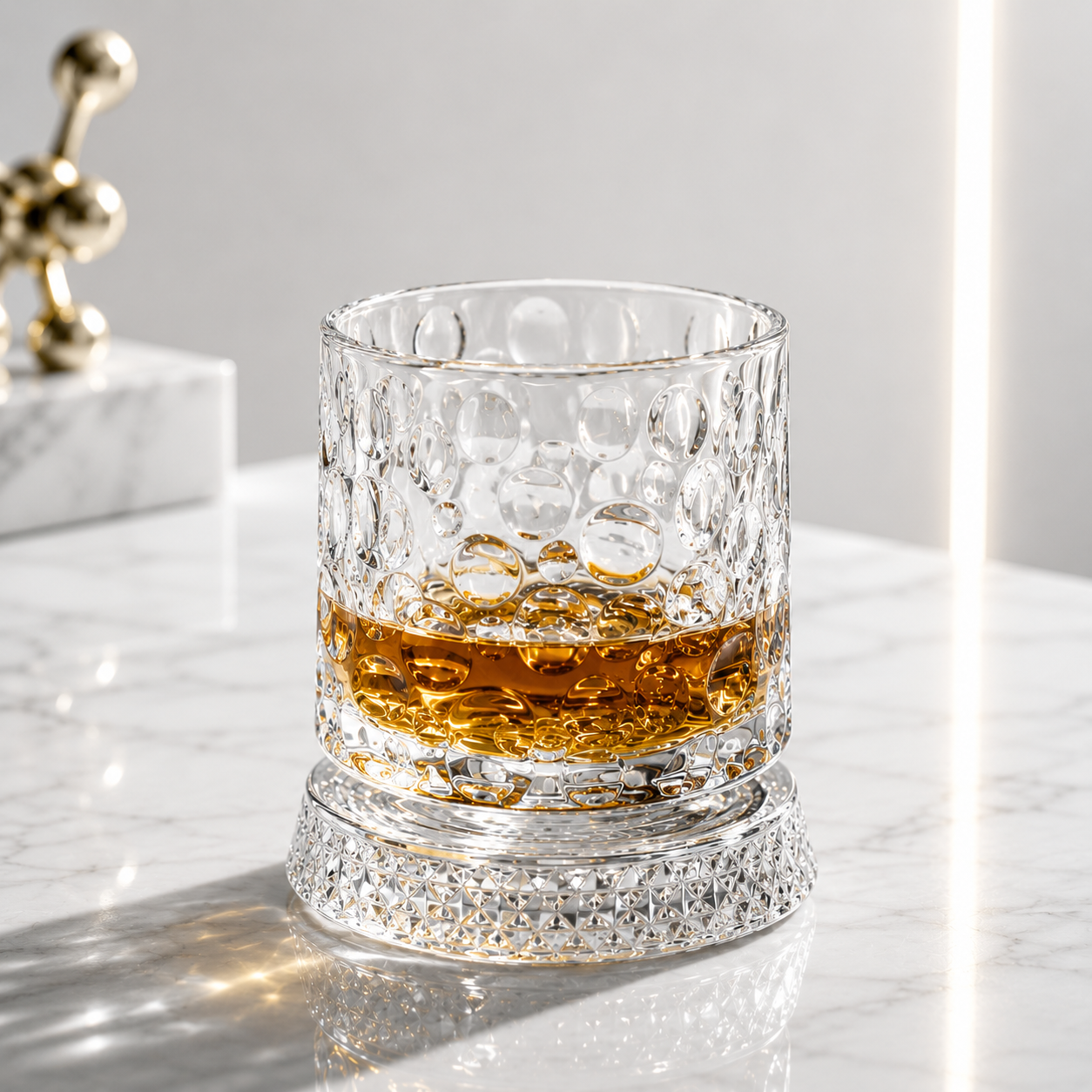 Rotating Whiskey Glass