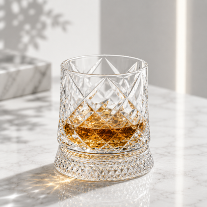 Rotating Whiskey Glass
