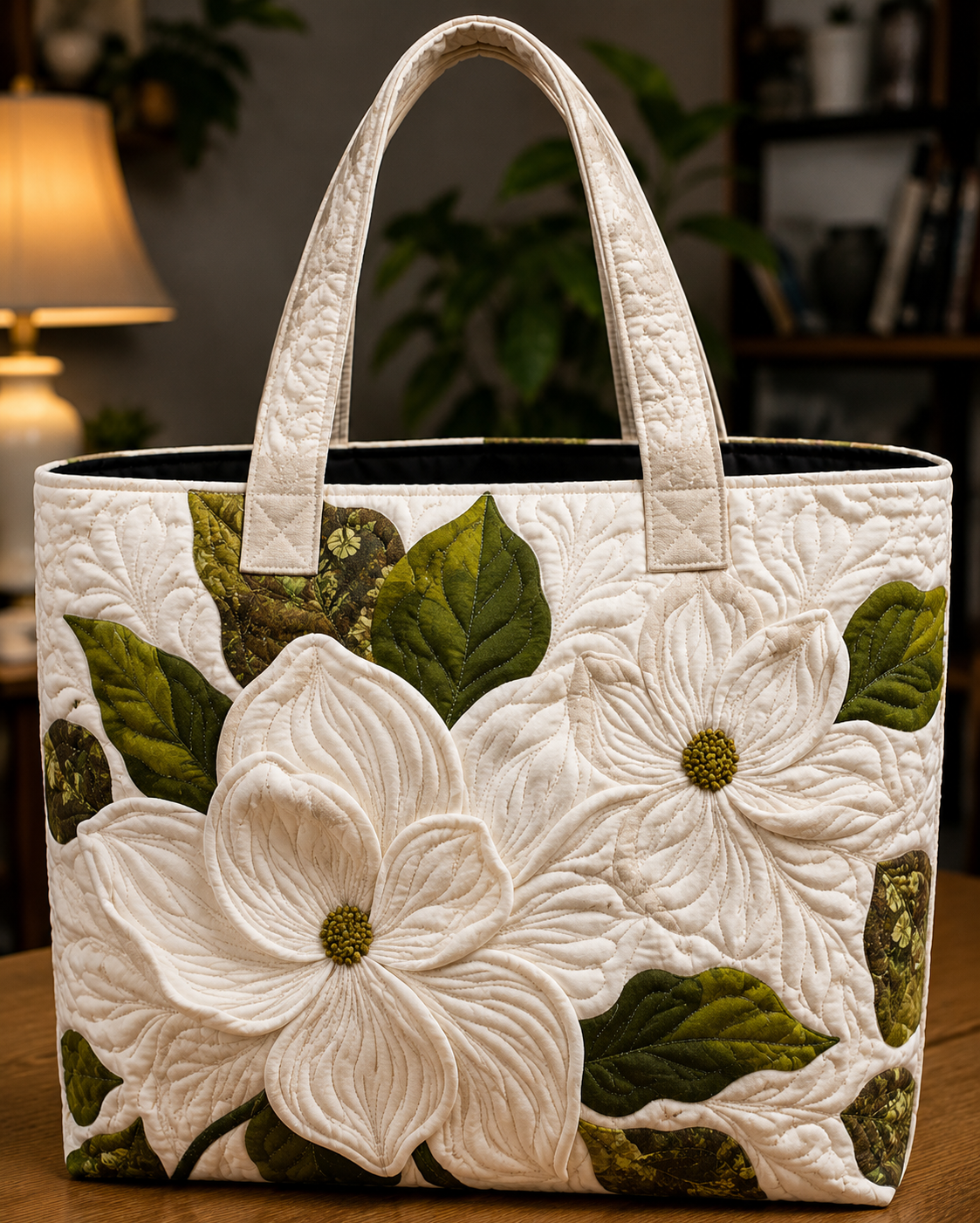 Handmade Crochet Flower Tote Bag