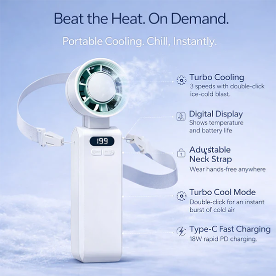 Cooling Ice Handheld Fan