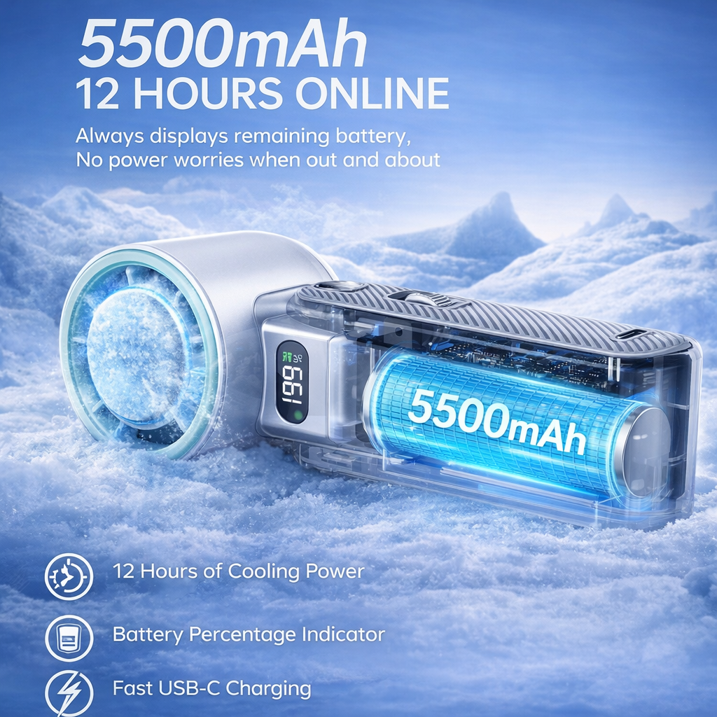 Cooling Ice Handheld Fan