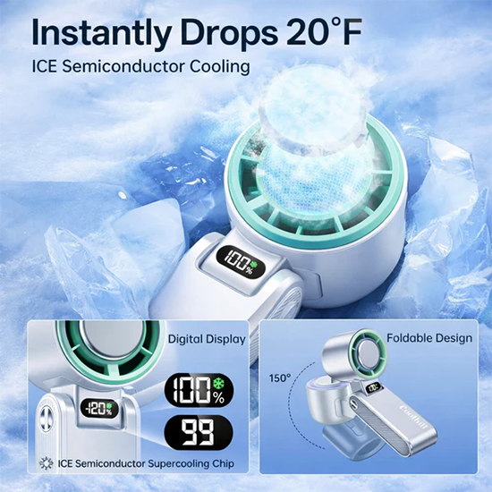 Cooling Ice Handheld Fan