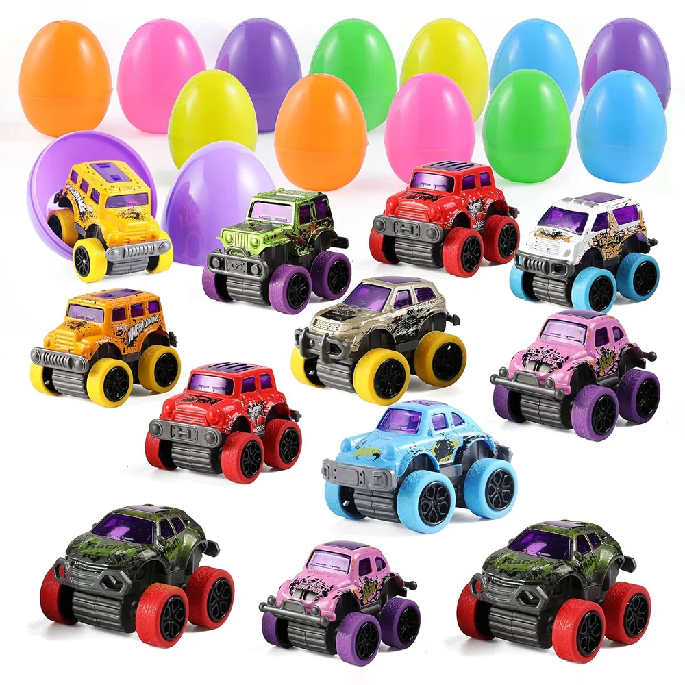 Tryiho Easter Eggs with Monster Trucks