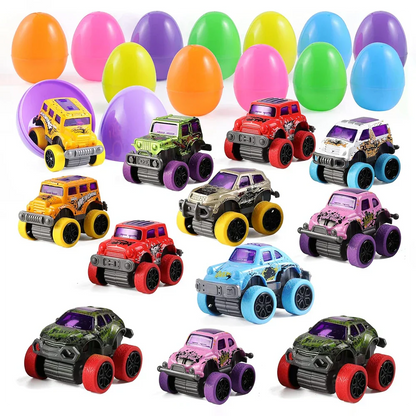 Tryiho Easter Eggs with Monster Trucks