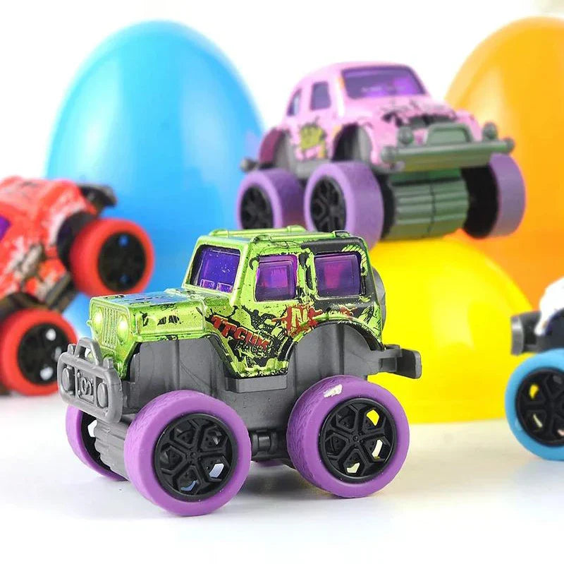 Tryiho Easter Eggs with Monster Trucks