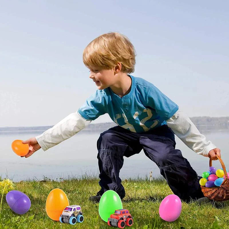 Tryiho Easter Eggs with Monster Trucks