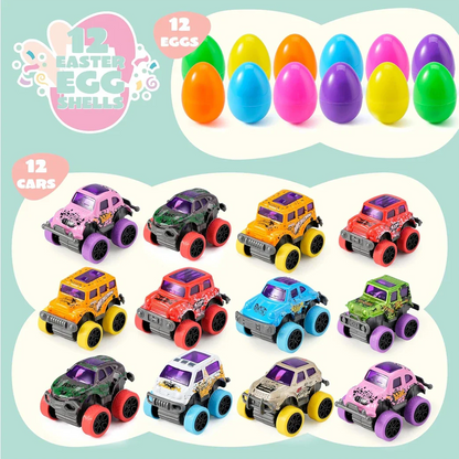 Tryiho Easter Eggs with Monster Trucks