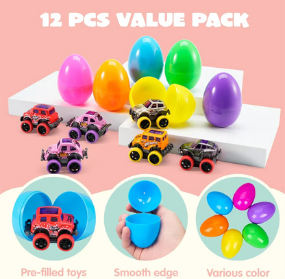 Tryiho Easter Eggs with Monster Trucks