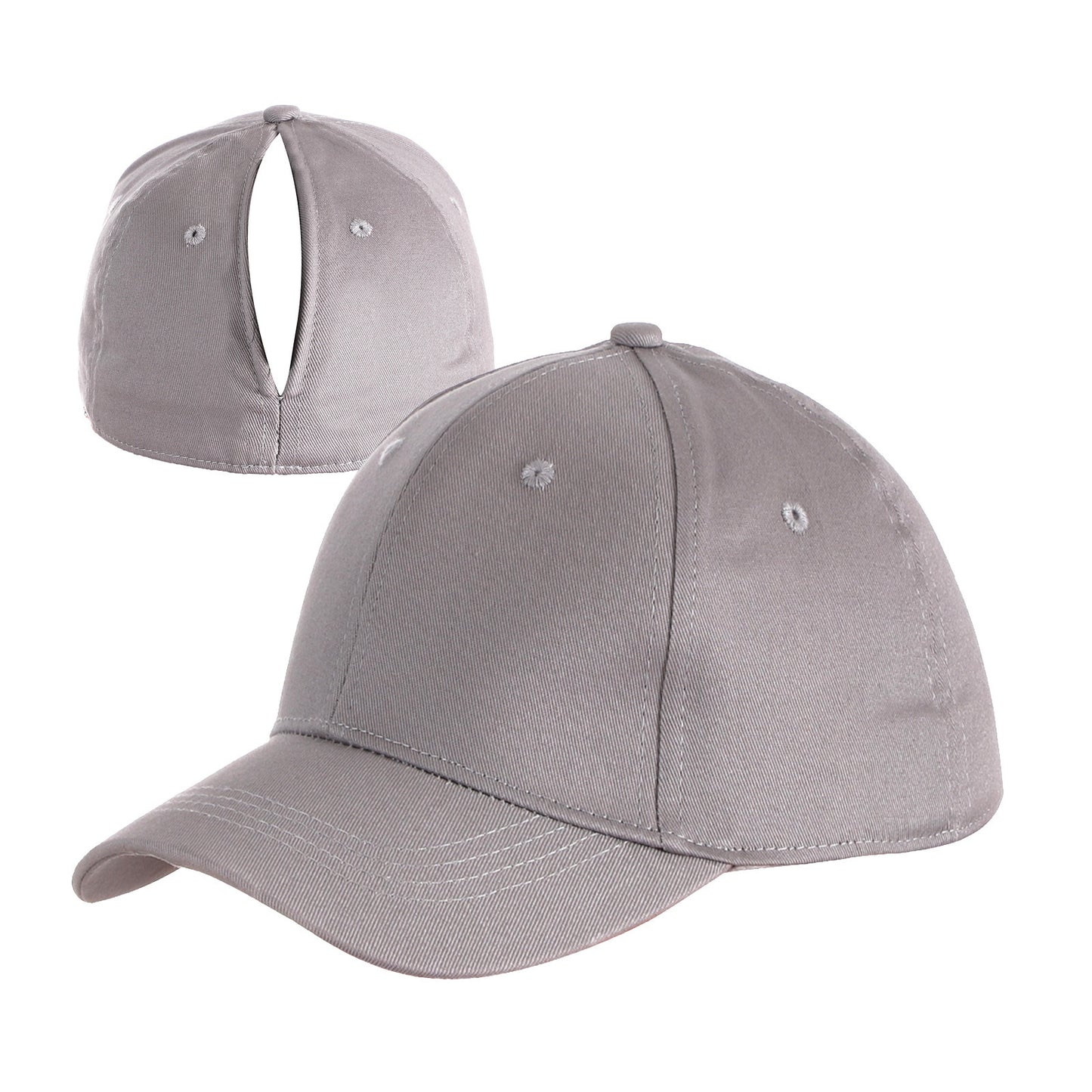 Women's Solid Baseball Cap Set with Magnetic Closure, Stylish & Practical for Ponytail, Perfect for Running, Workouts & Outdoor Activities, Ideal Gift.Black Friday.Christmas gift