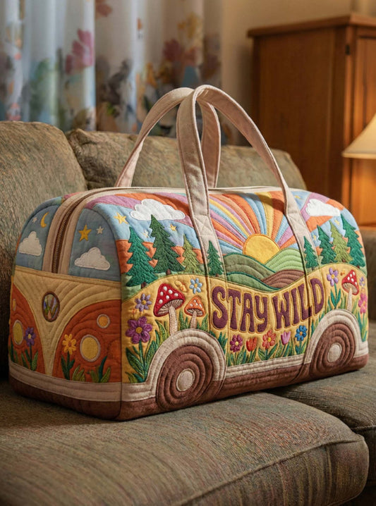 Hippie Trip Quilted Travel Bag