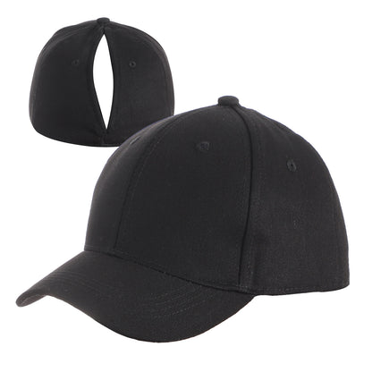 Women's Solid Baseball Cap Set with Magnetic Closure, Stylish & Practical for Ponytail, Perfect for Running, Workouts & Outdoor Activities, Ideal Gift.Black Friday.Christmas gift