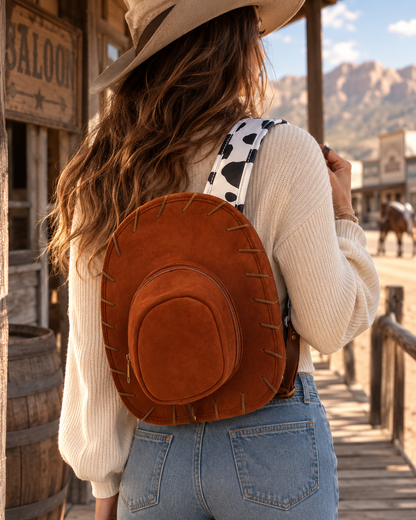 🔥Western Cowboy Hat Shaped Backpack