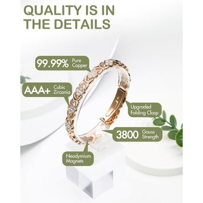 Trysoviren Adjustable Healing Magnetic Bracelet for Women