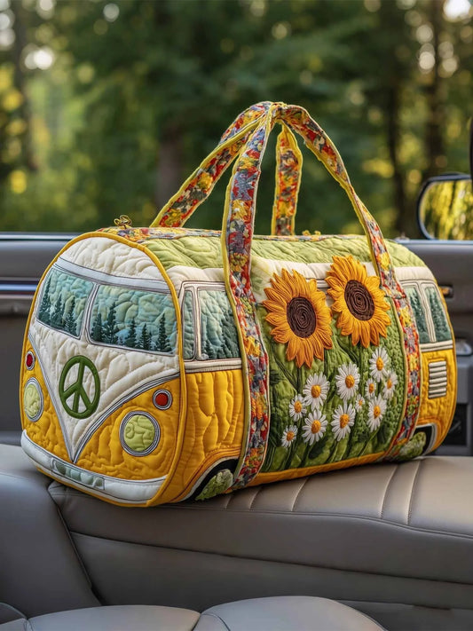 Hippie Van Quilted Duffle Bag