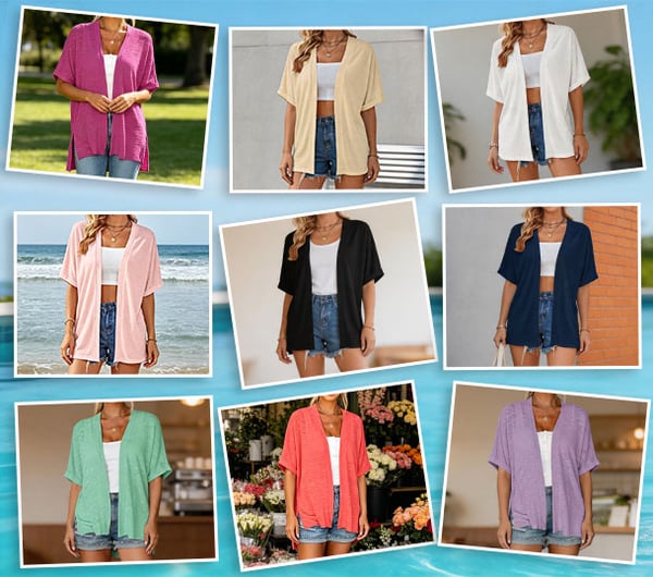 Color variations of the garment