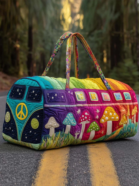 Hippie Van Quilted Duffle Bag