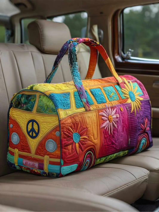Hippie Van Quilted Duffle Bag