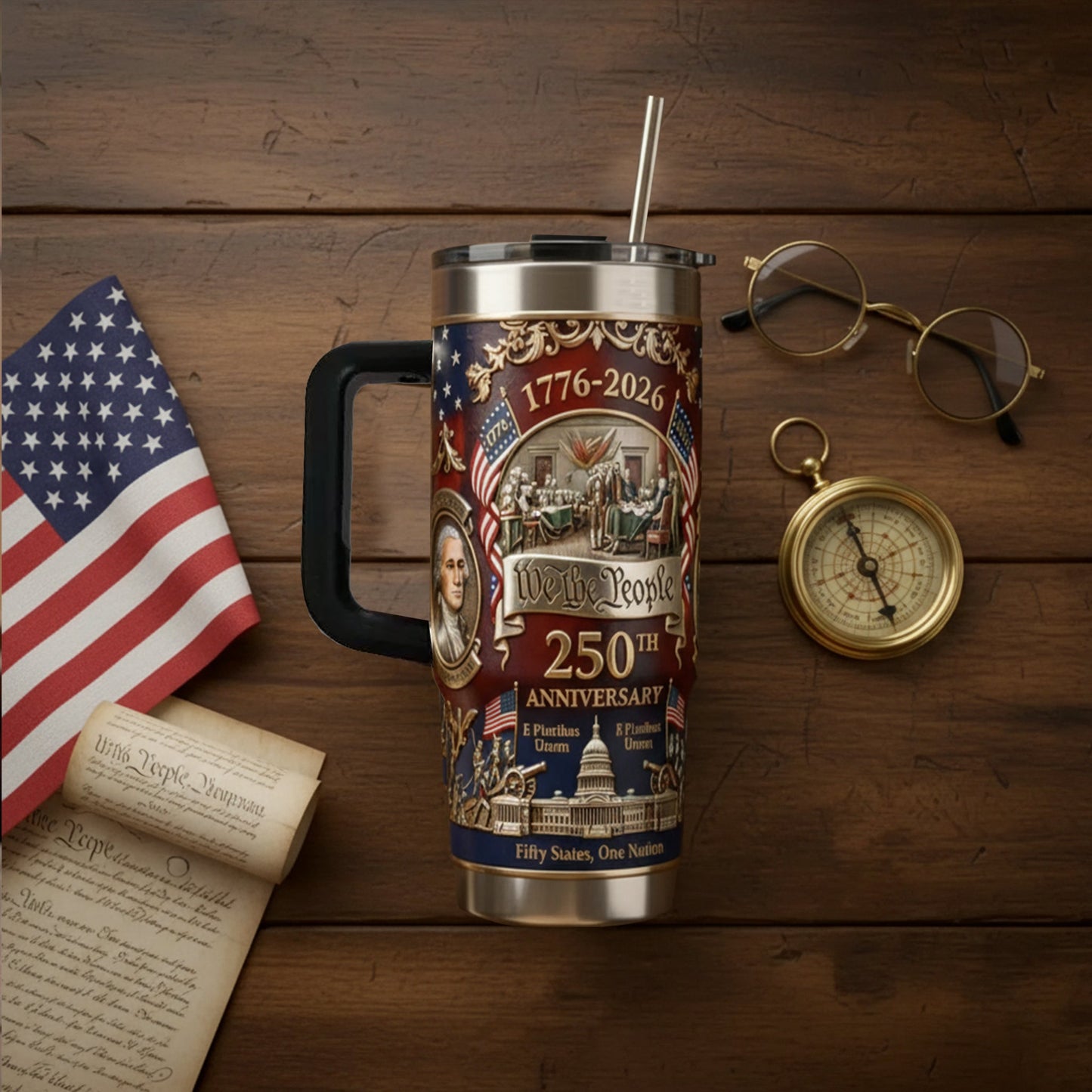 ⚡️Limited In Stock⚡️-U.S. 250th Anniversary Commemorative Travel Tumbler (1776-2026)