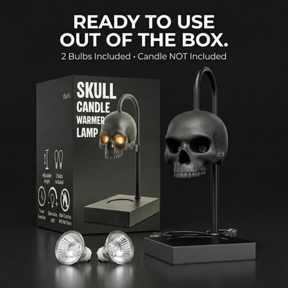 Gothic Skull Candle Warmer Lamp