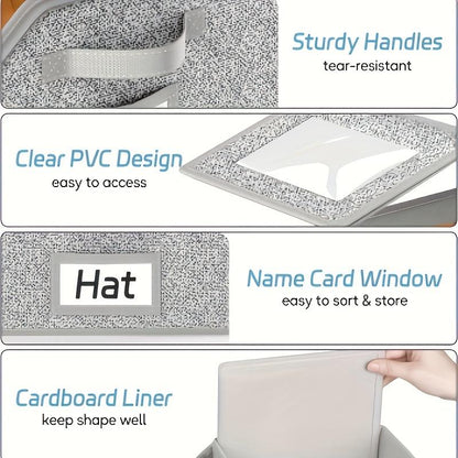 Multifunctional Foldable Dust Hat Storage Box