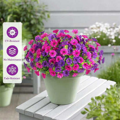 UV resistant artificial outdoor flowers