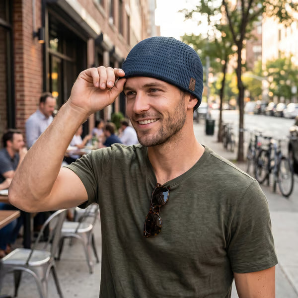 Lightweight Breathable Mesh Brimless Cap