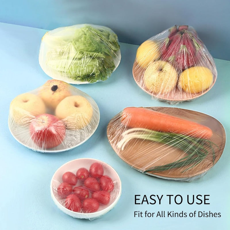 Tryiho Fresh Keeping Bags – Elastic Plastic Bowl Covers