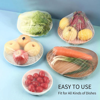 Tryiho Fresh Keeping Bags – Elastic Plastic Bowl Covers