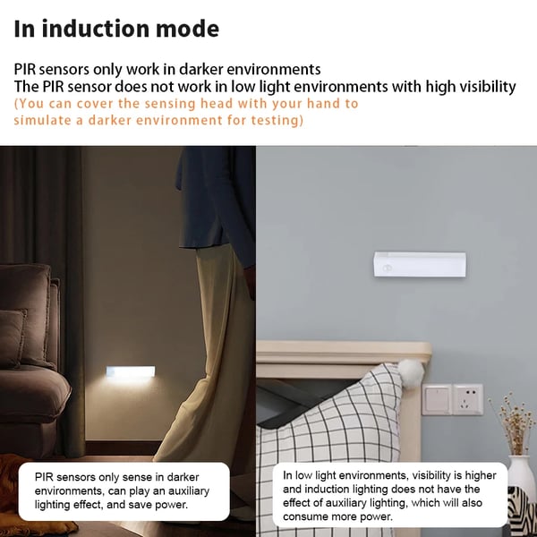 🔥 Punch-free Smart Sensor Magnetic Rechargeable LED Lights