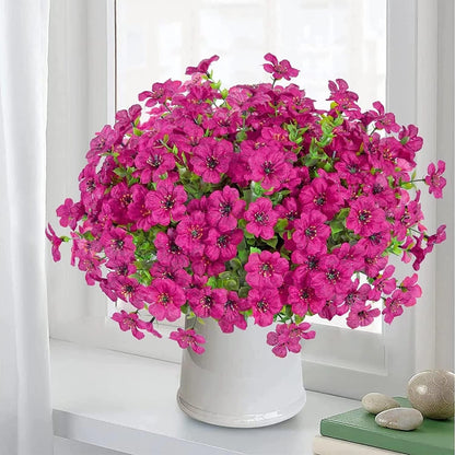 UV resistant artificial outdoor flowers