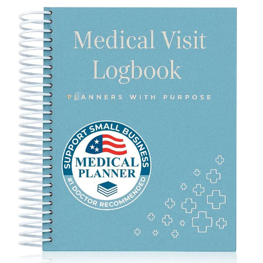 🔥 🩺❤️Doctor-Approved Medical Visit Logbook: Your Essential Medical Planner (📘Vegan Leather)