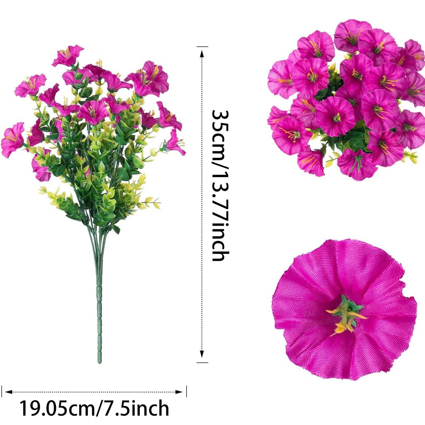UV resistant artificial outdoor flowers
