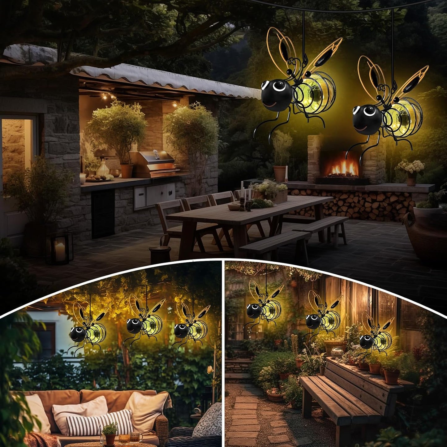 🏆 50K+ SOLD! Almost Gone-⚡🔥Outdoor Hanging Solar Bee Light