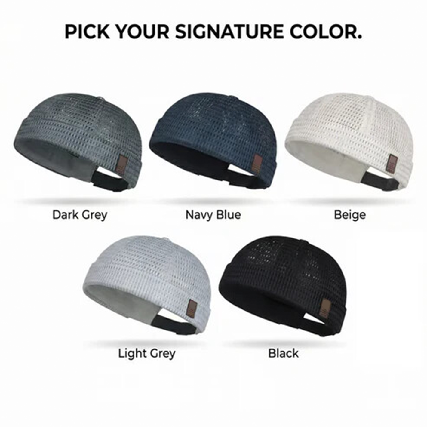 Lightweight Breathable Mesh Brimless Cap