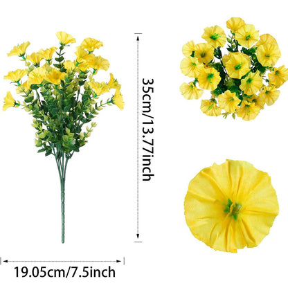 UV resistant artificial outdoor flowers