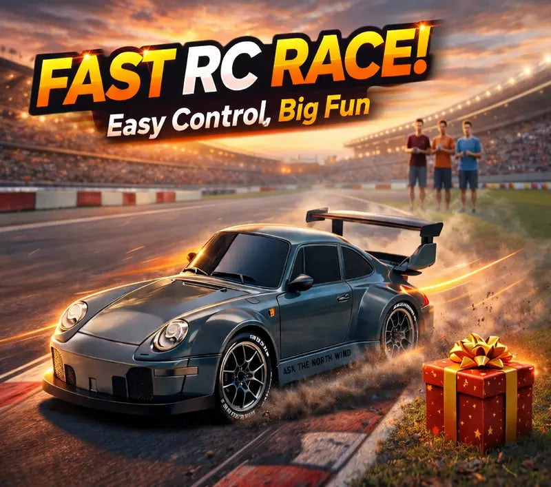 1:24 Scale 4WD Remote Control Car For 3-15,RC Drift Car with LED