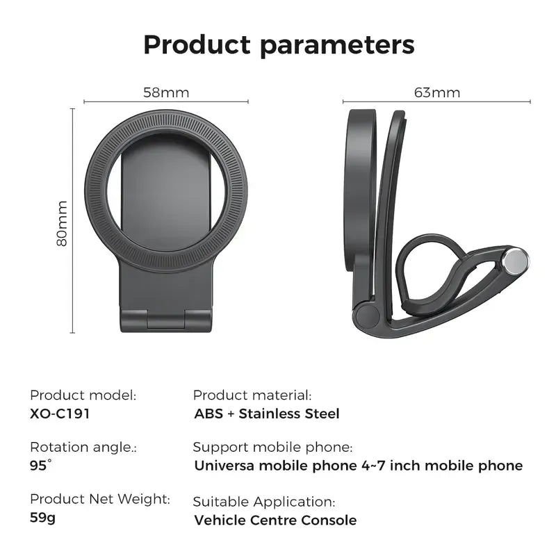 🧲 Magnetic Car Phone Mount for  – 95° Adjustable Air Vent Cell Phone Holder with Strong Suction Grip, Hands-Free Accessories for iPhone 17/16/15/14/13/12 Series