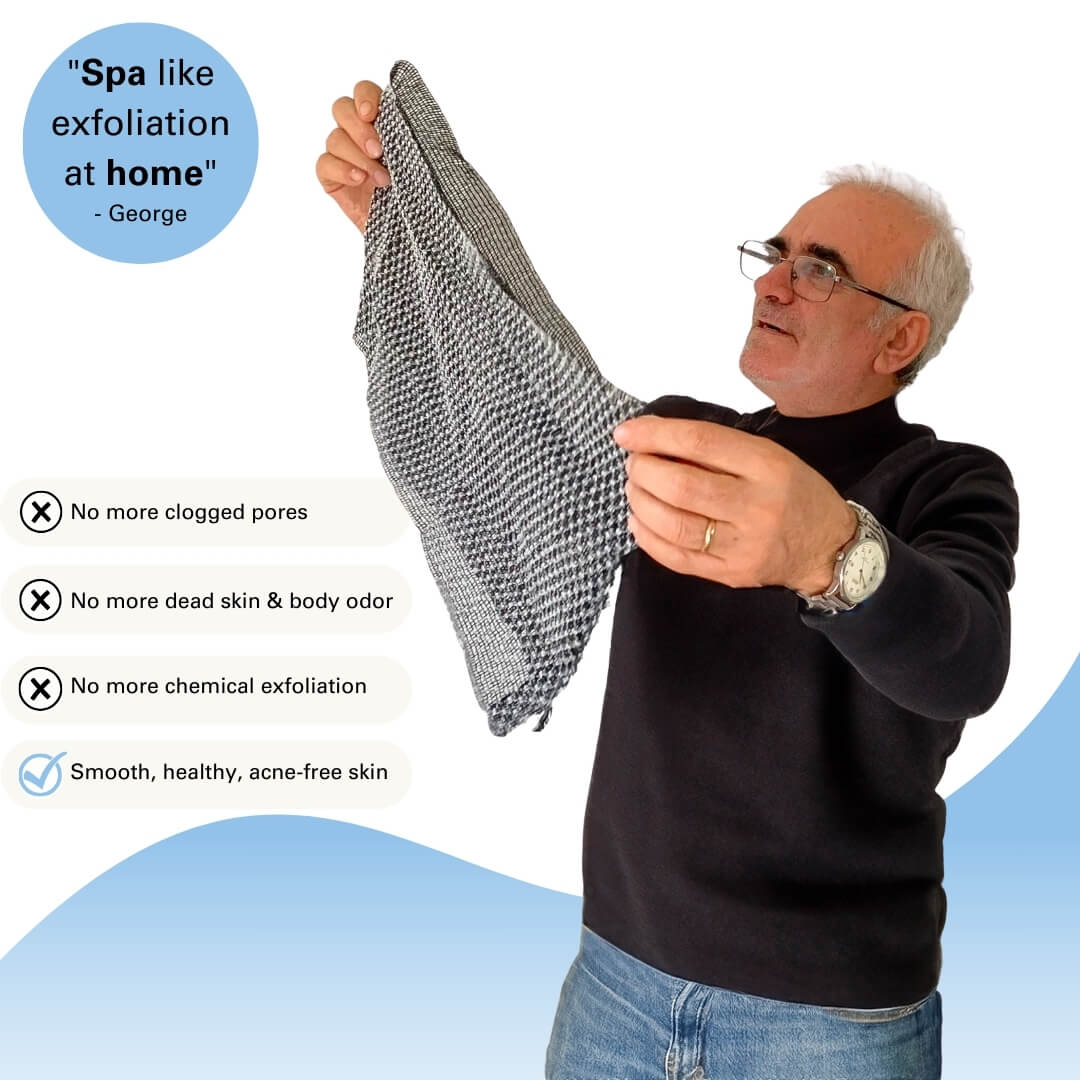 Trysoviren Exfoliating Antibacterial Shower Towel