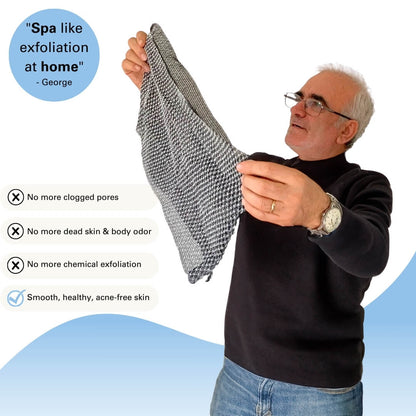 Trysoviren Exfoliating Antibacterial Shower Towel