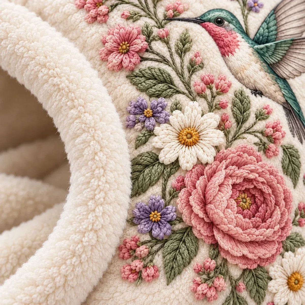 Women's Floral 3 in 1 Fleece Lined Winter Hood
