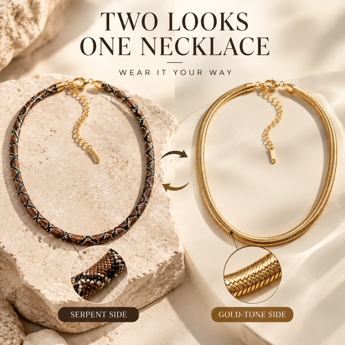 Serpent Statement Necklace