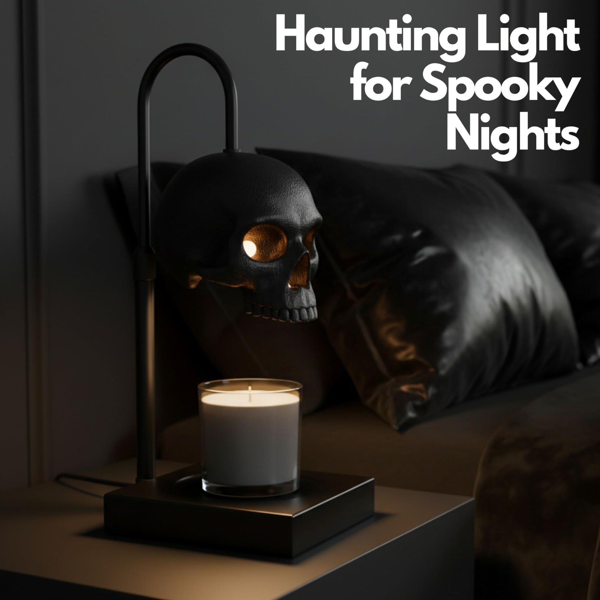 Gothic Skull Candle Warmer Lamp